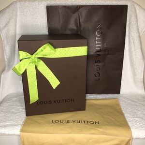 LOUIS VUITTON Empty Gift Box, Bag, Dustbag, Ribbon